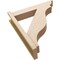 Ekena Millwork 5 1/2-in W x 24-in D x 28-in H Funston Trad Rough Cedar Woodgrain TimberThane Outlooker, Primed Tan OUTUR055X24X28FST04RCPR - alternate 3